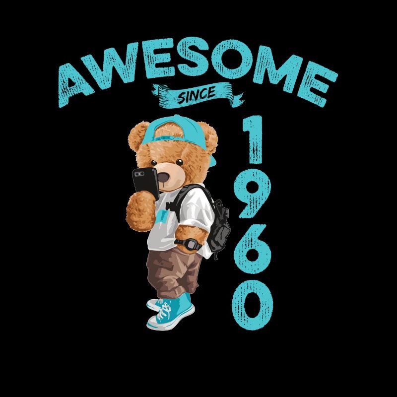 1960 Geburtstag Teddy Bär Awesome since
