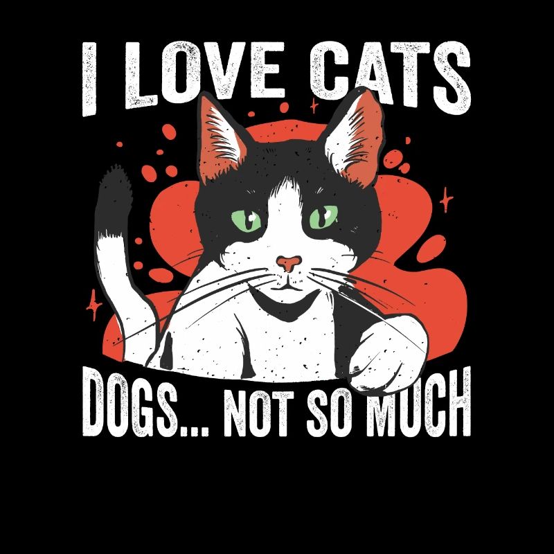 J’adore les chats les chiens pas si mignons chat