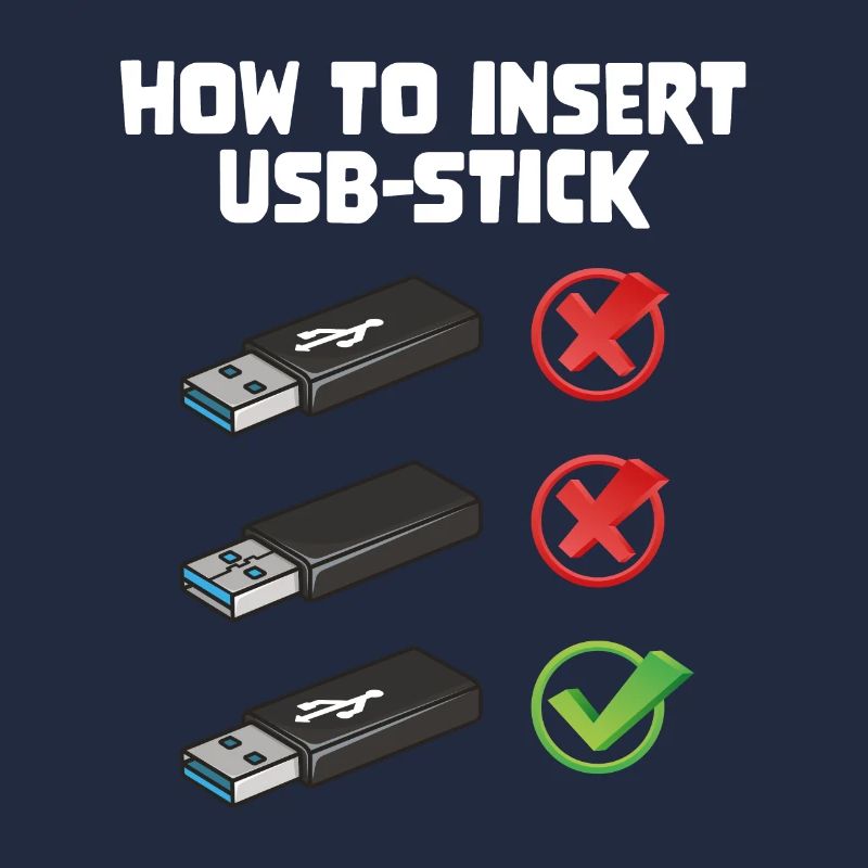 How To Insert USB Stick Funny Programmer Meme