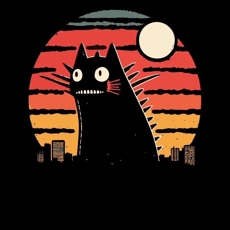 Chat monstre géant chat