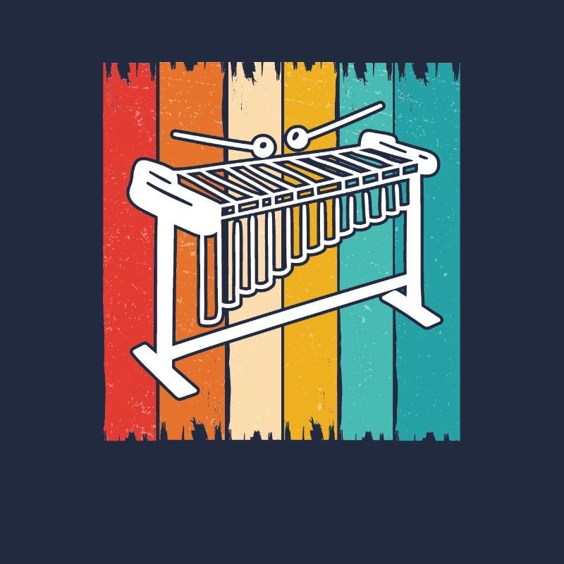 Vintage vibraphone instrument A vibraphonist,