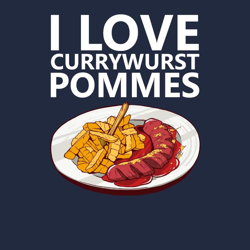 Currywurst Pommes Bratwurst Ruhrpott Ruhrgebiet
