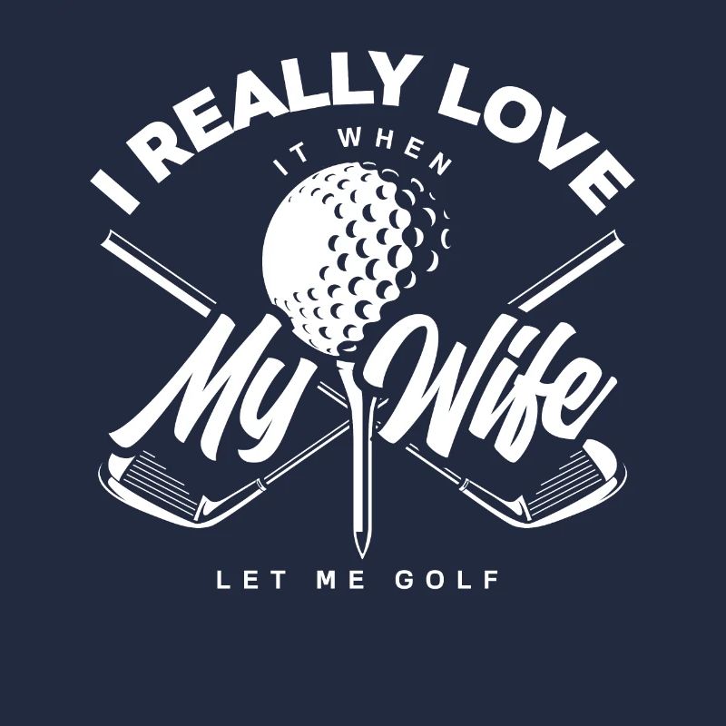 Golf Ehefrau Frau Golfspieler Geschenk