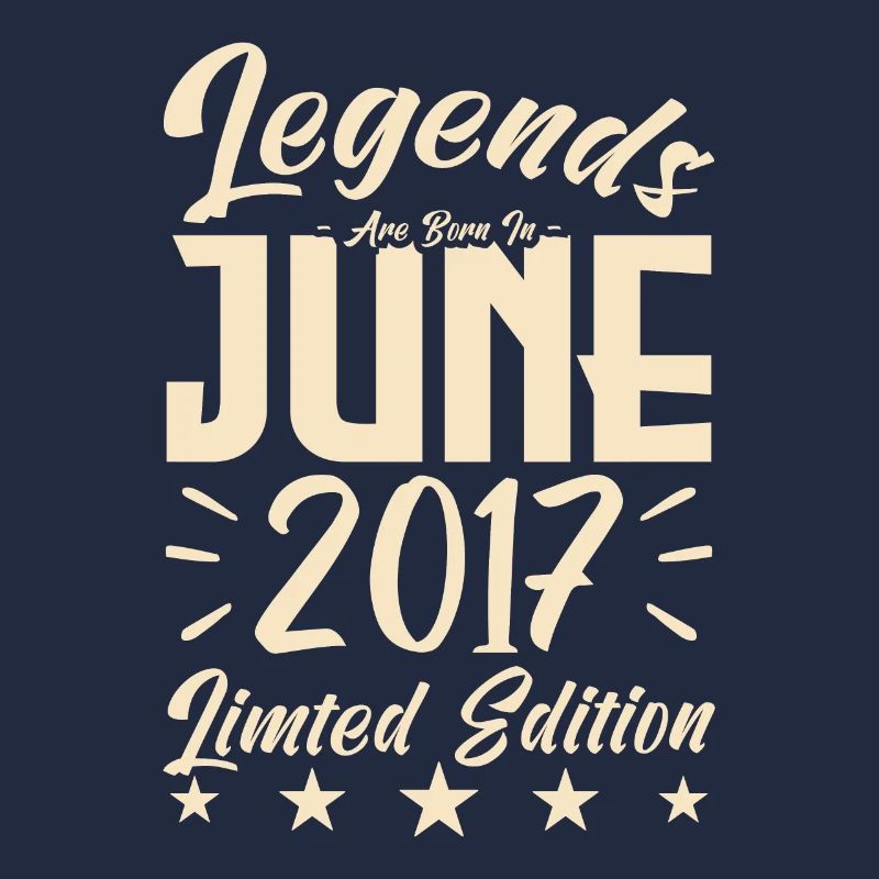 Geboren Juni 2017 Geburtstagsgeschenk 2017.