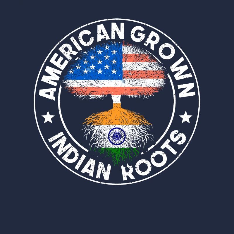 Drapeau américain Inde indienne racines Pendjab
