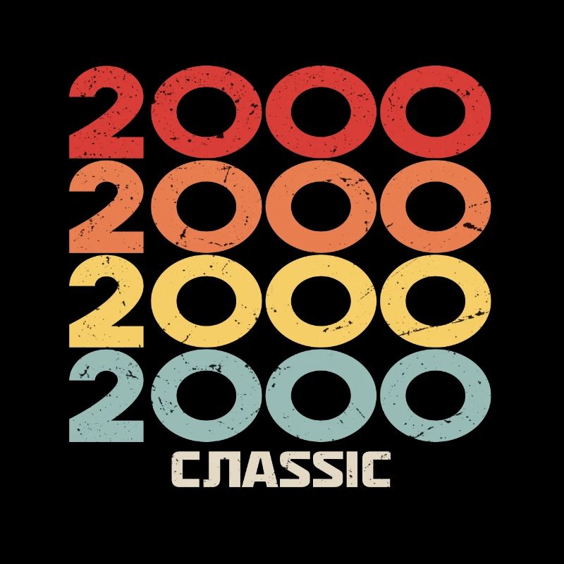 2000 Anniversary in classic vintage style 2000