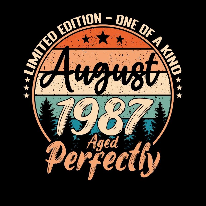 Août 1987 anniversaire 1987 légendes Août