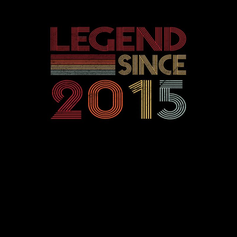 2015 Birthday Legend since Retro Vintage
