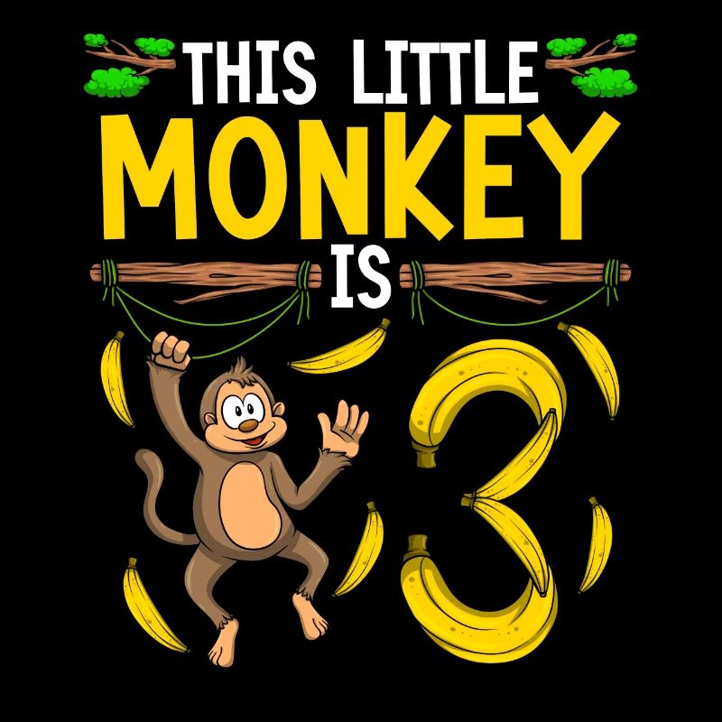 Monkey Birthday 3rd Monkey Theme Party Enfants
