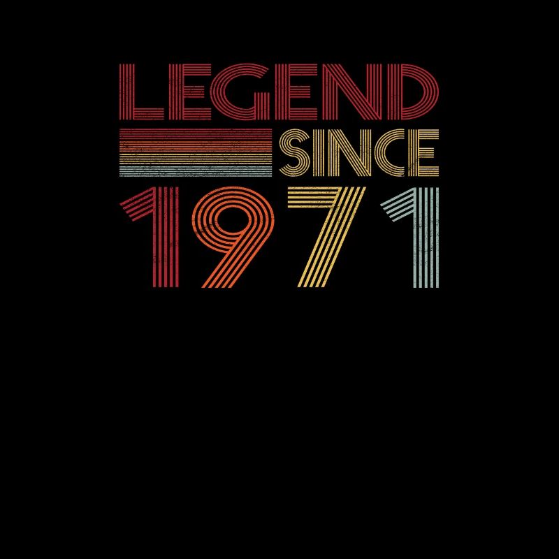1971 Geburtstag Legend since Retro Vintage