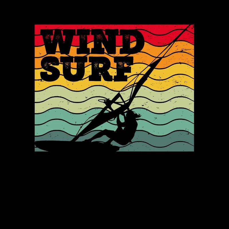Bunter Windsurfer