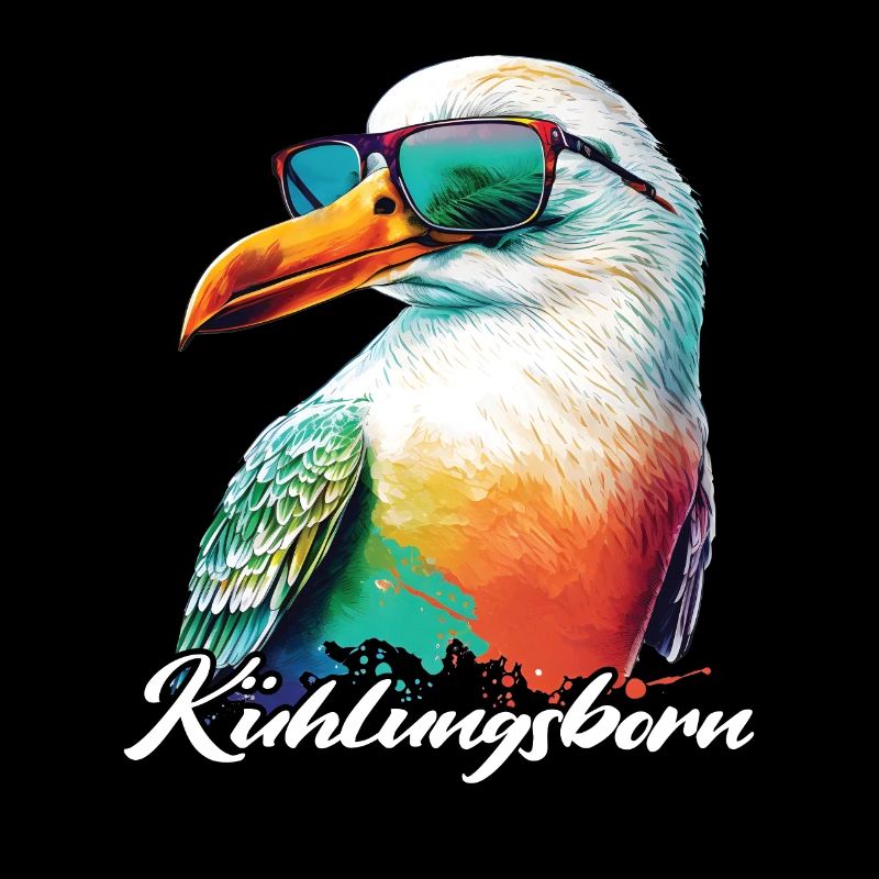 Kühlungsborn Urlaub coole Möwe mit Sonnenbrille