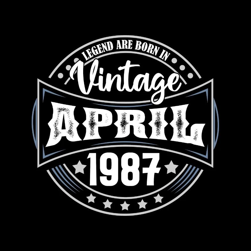 April 1987. Geburtstagsgeschenk April 1987 April