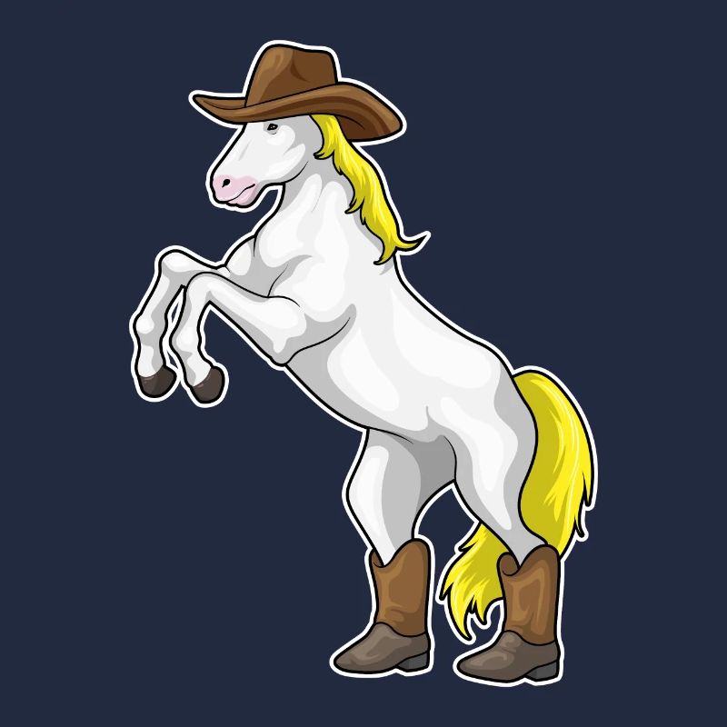 Bottes de cowboy cheval