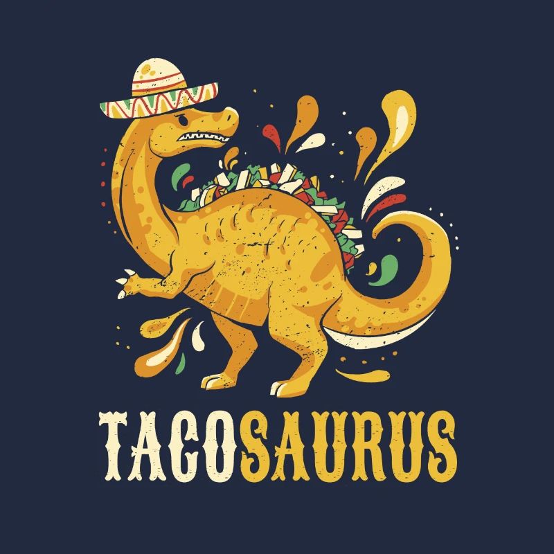 Dinosaure tacos mexicain