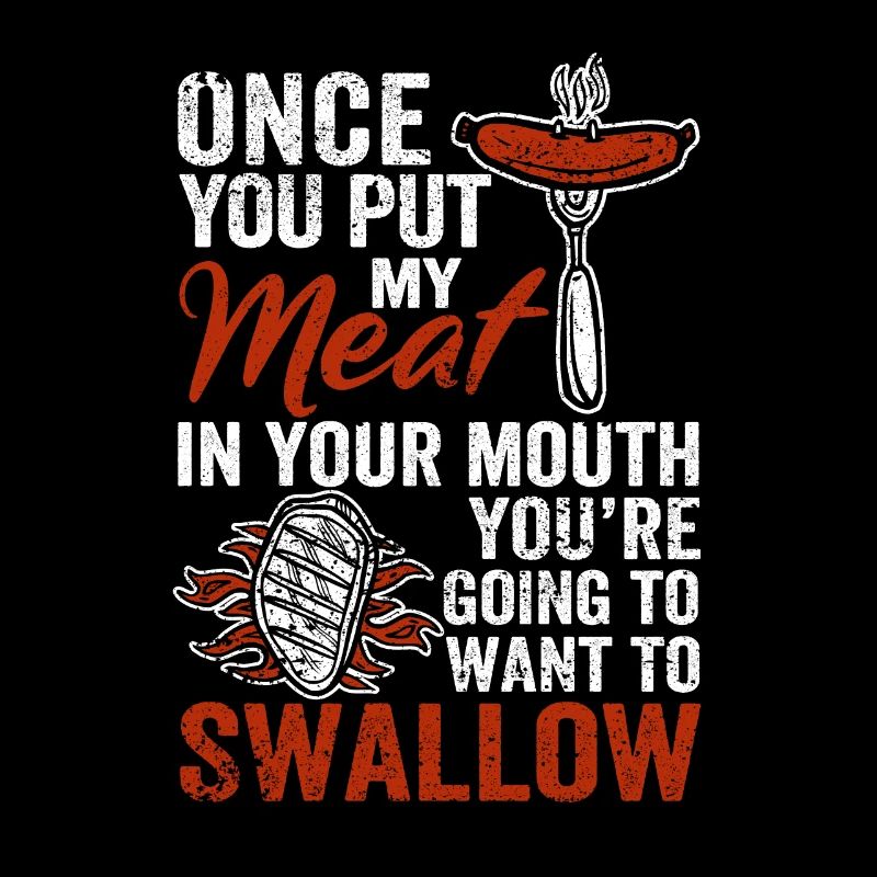 Une fois que vous avez mis ma viande dans votre bouche drôle de barbecue