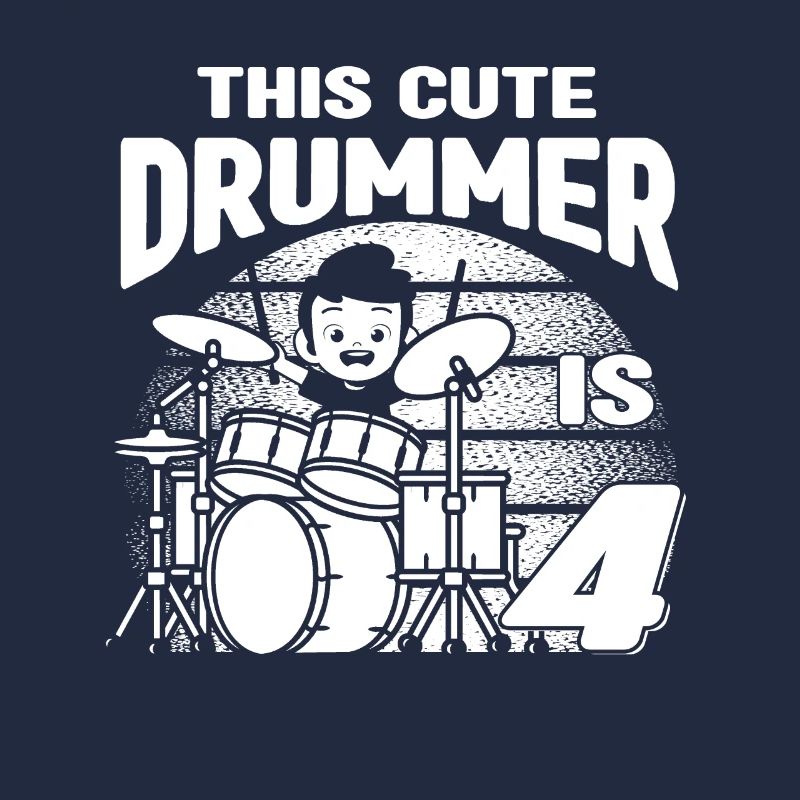 Birthday Drummer Boy - Ce batteur mignon a 4 ans