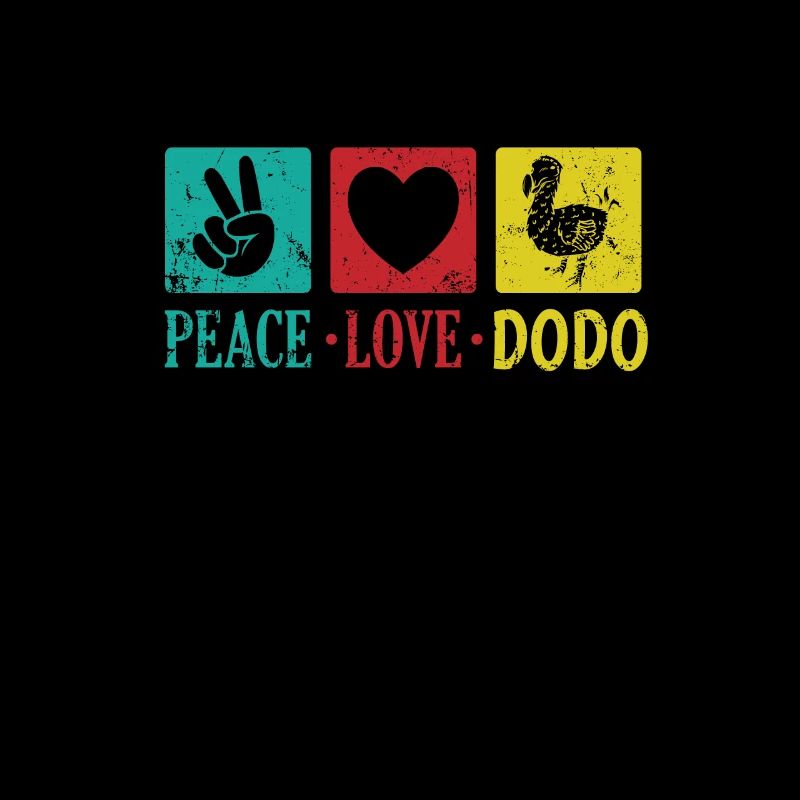 Peace Love Dodo Bird from Mauritius