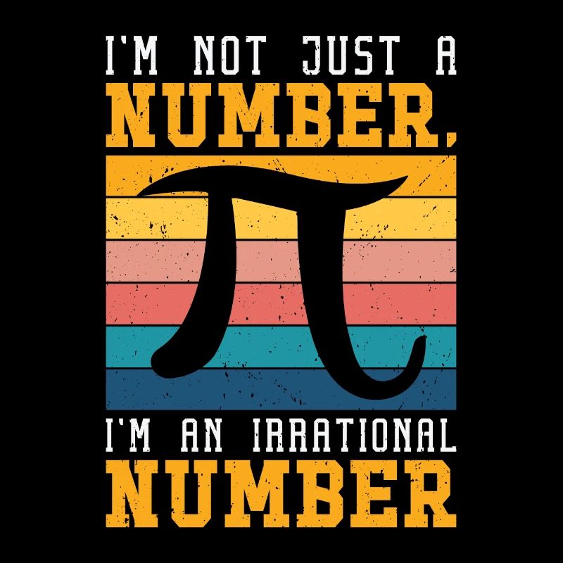 Pi-Tag Retro-Mathematik Pi-Symbol Mathematik Zahl