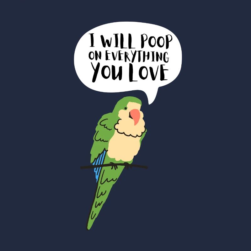 Blue Quaker Parrot Mom