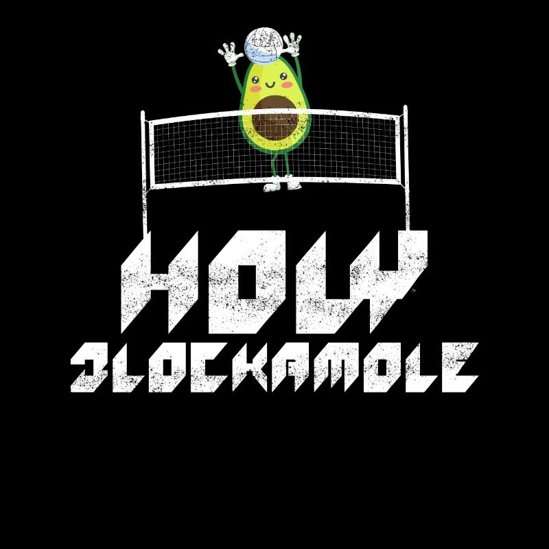 Heilige Blockamole Volleyball Avocado
