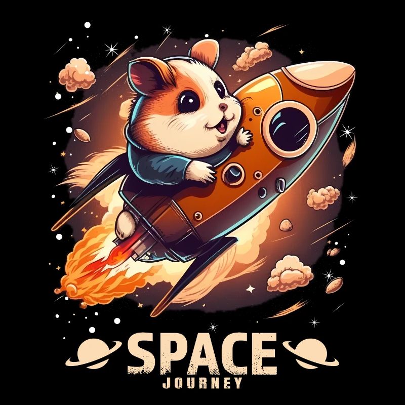 Hamster de l’espace Hamster Lover Design de l’espace
