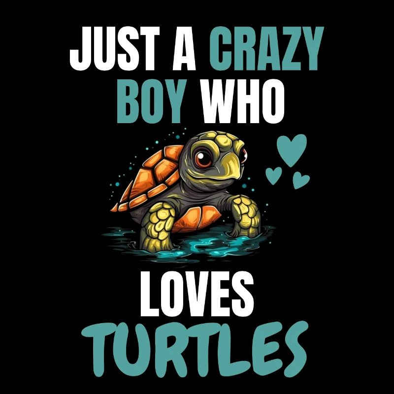Ocean Animal Crazy Boy Gift Turtle