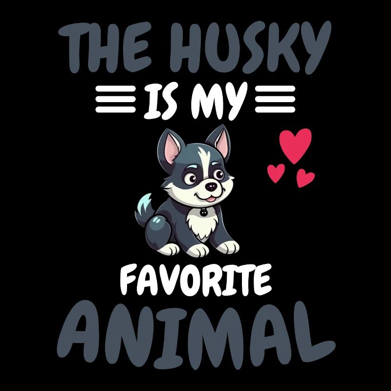 Lieblingstier Hunde Haustier Geschenk Husky