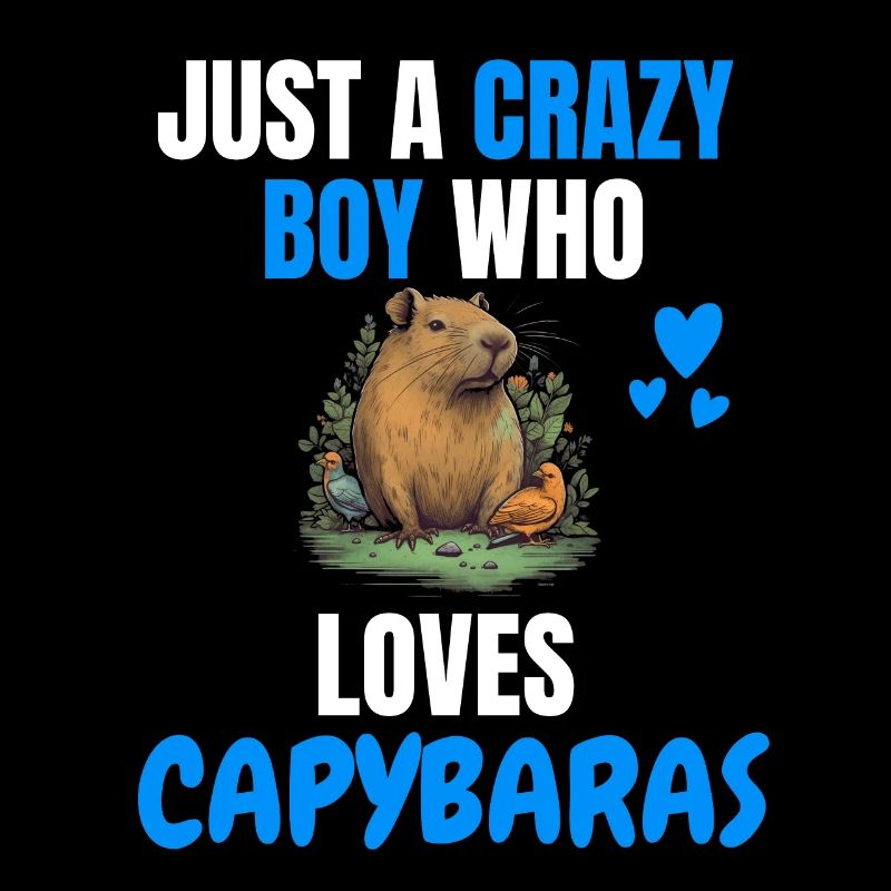Crazy Boy Capybara Gift