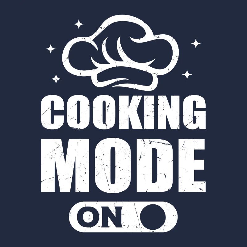 Mode de cuisson sur chapeau de chef cuisinier Mode de cuisson Foo