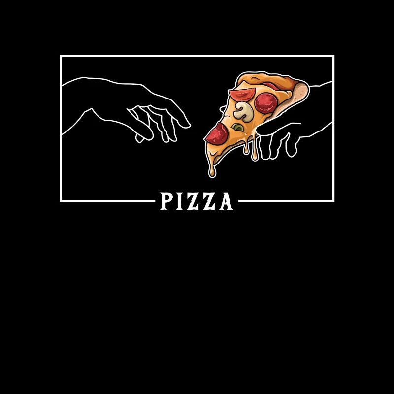 Michelangelo Création d’Adam Pizza Pizza
