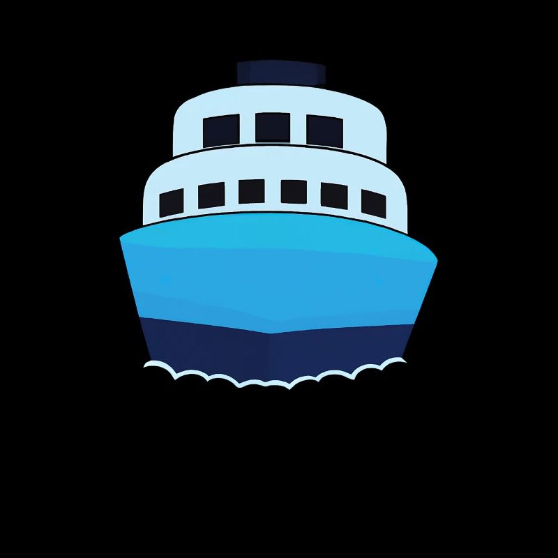Design de bateau de croisière Bleu Minimaliste