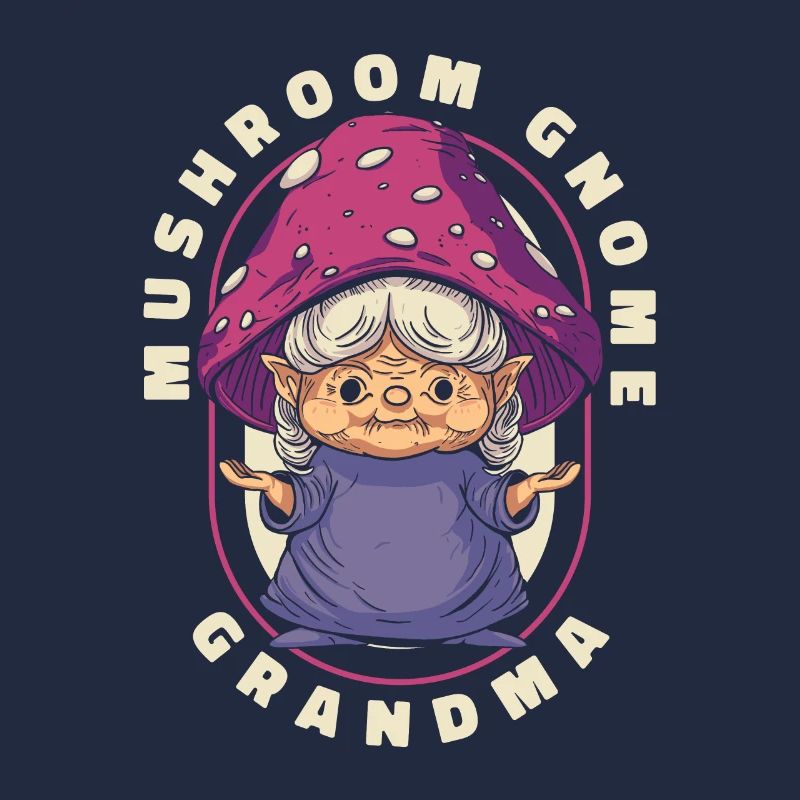 Cueilleurs de champignons Champignons Grand-mère Nain de champignons