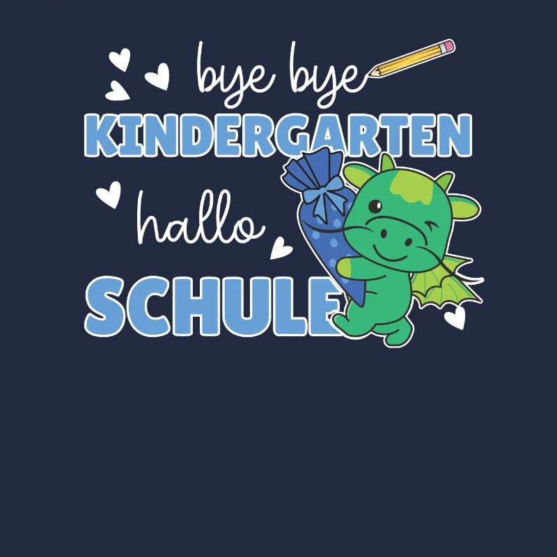 bye bye Kindergarten hallo Schule Drache
