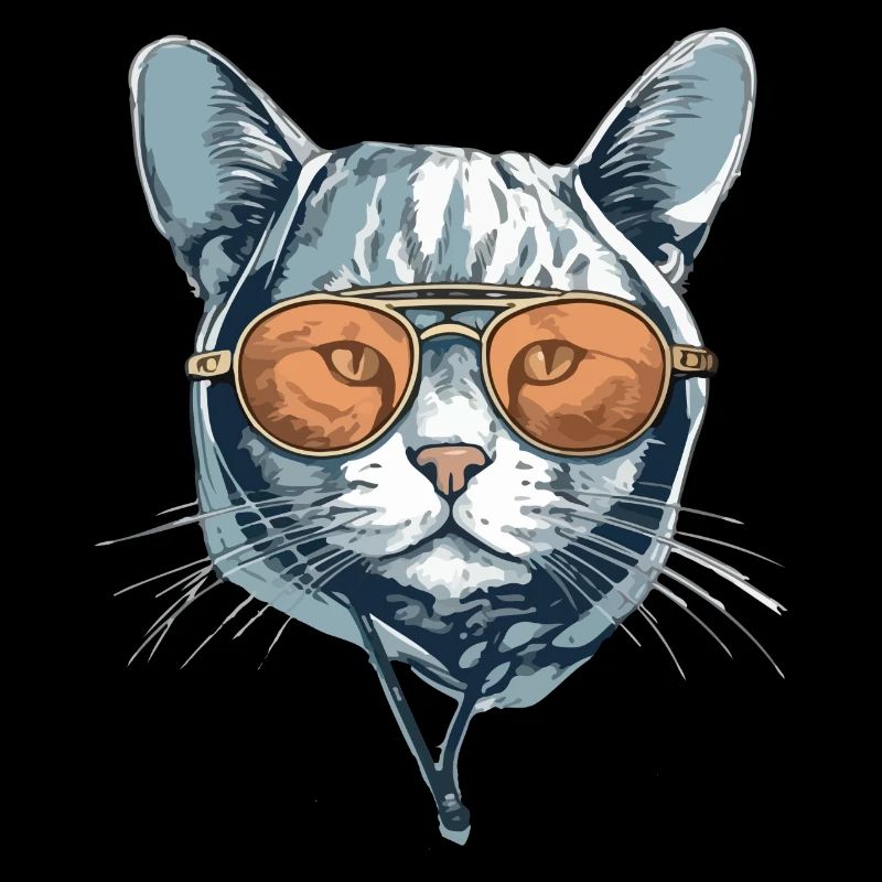 The cat with glasses