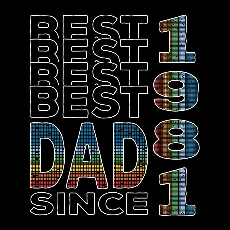 Bester Papa der Welt seit 1981 Vatertag