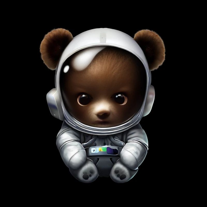Bear in astronaut suit