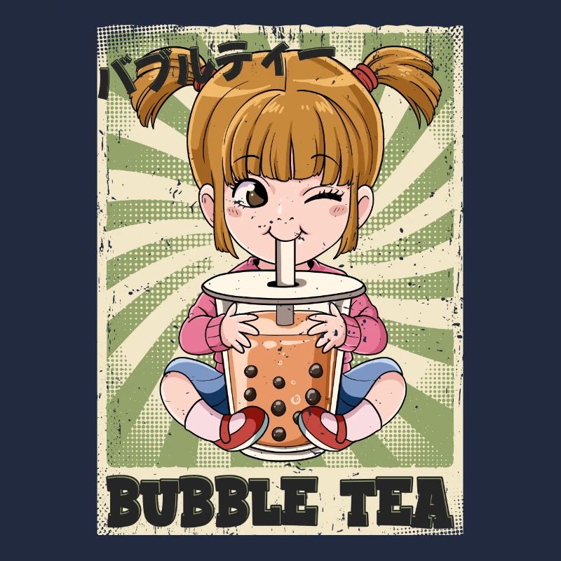 Boba Tea Mädchen Bubble Tea