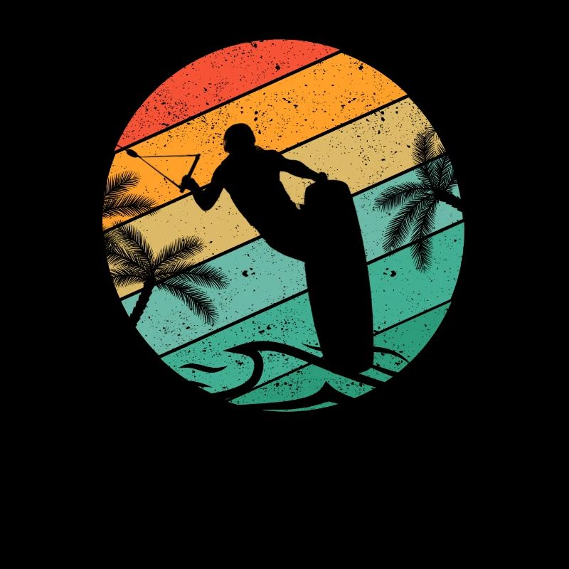 Wakeboard Retro Wakeboarder Vintage Suns