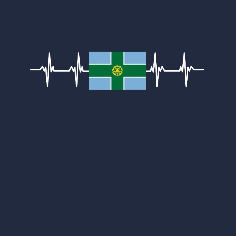 Drapeau du Derbyshire du Royaume-Uni