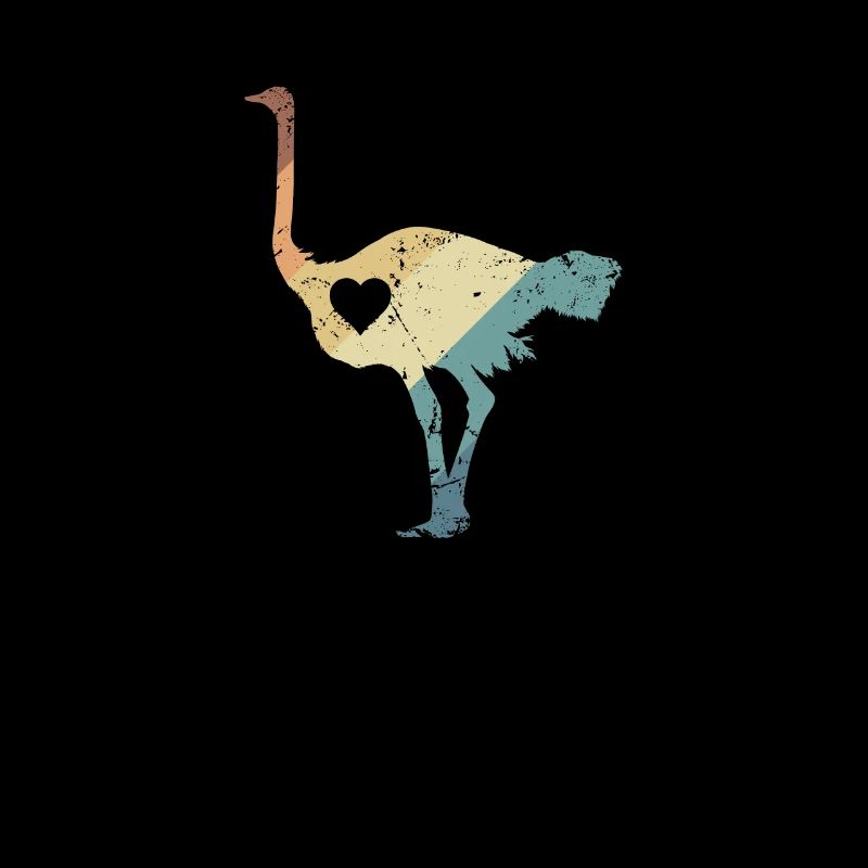 Strauß Vogel Tier in der Savanne