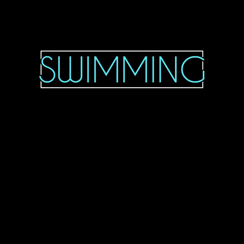 Schwimmen Schriftzug