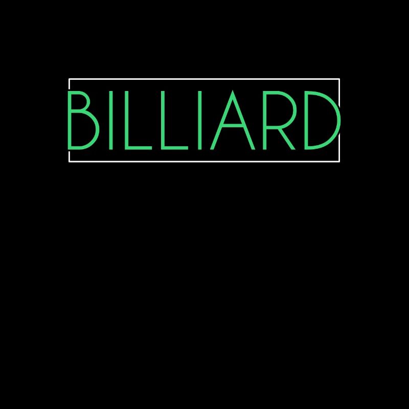 Billiard Schriftzug