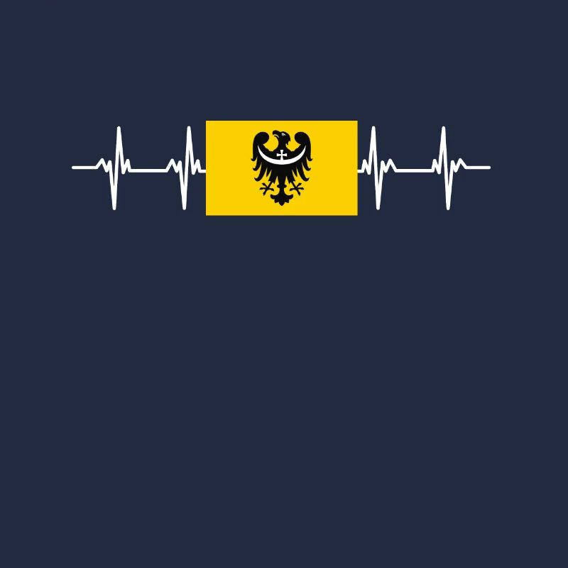 Pologne Drapeau de la Basse-Silésie