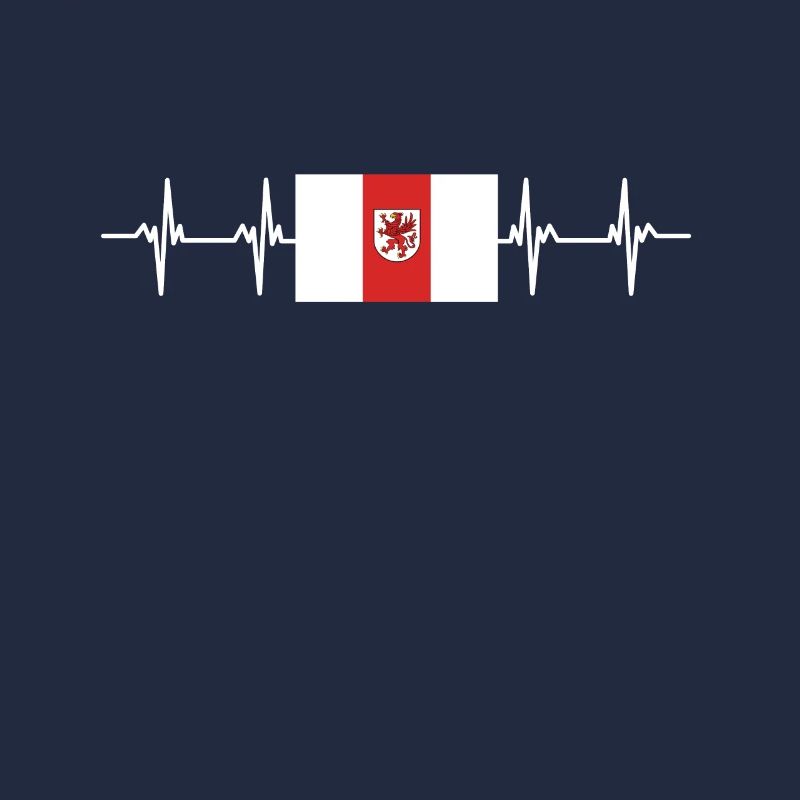Pologne Poméranie occidentale Drapeau