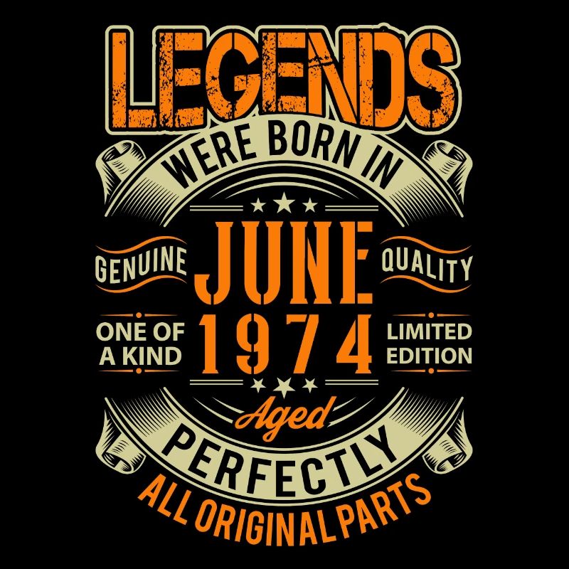 1974 Juni Geburtstag Legende