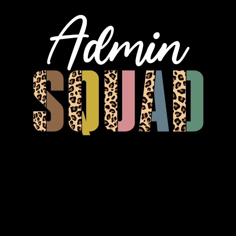 Admin squad leopard print
