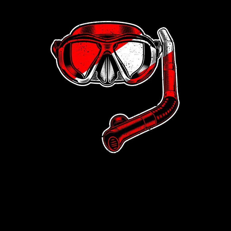 Diving Mask Snorkel Diver Down Flag Diving
