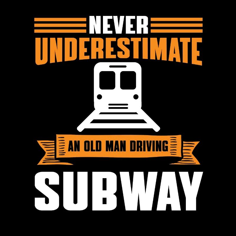Funny male subway driver