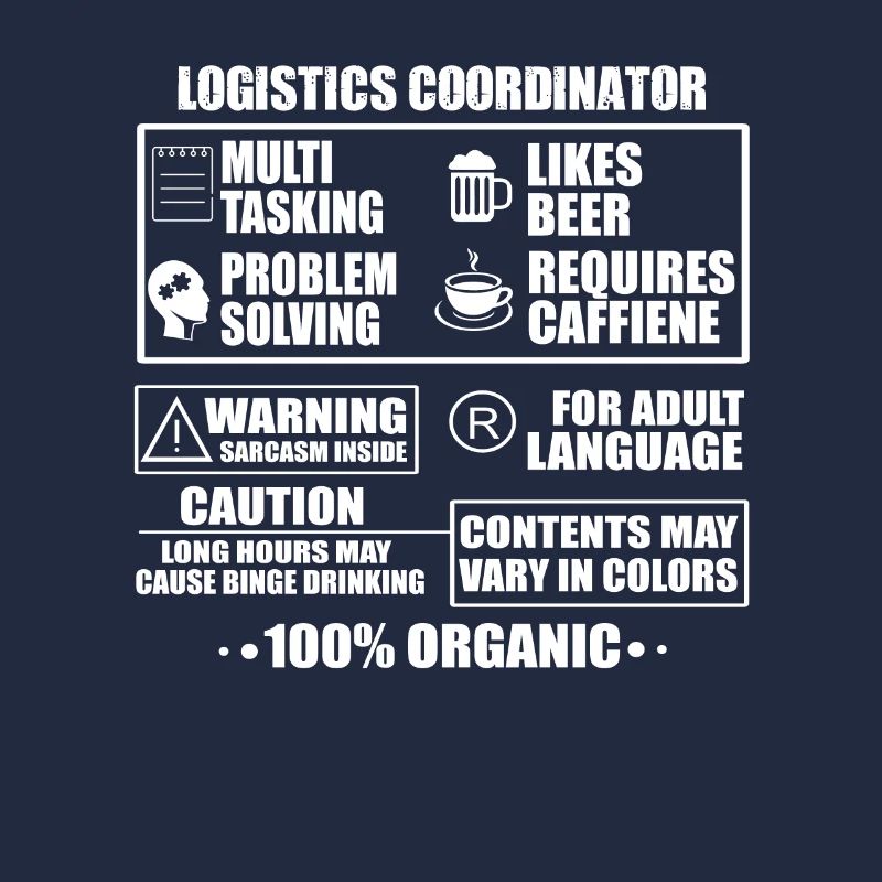 Funny logistics coordinator outfit